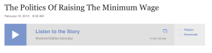 Minimum Wage NPR