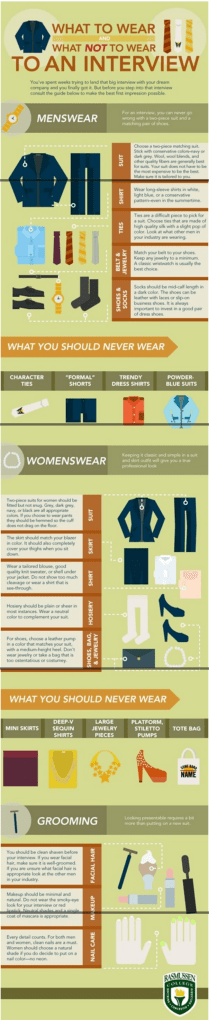 Dress to Impress  Do’s and Don’ts for Job Interviews  Infographic    The Savvy Intern by YouTern